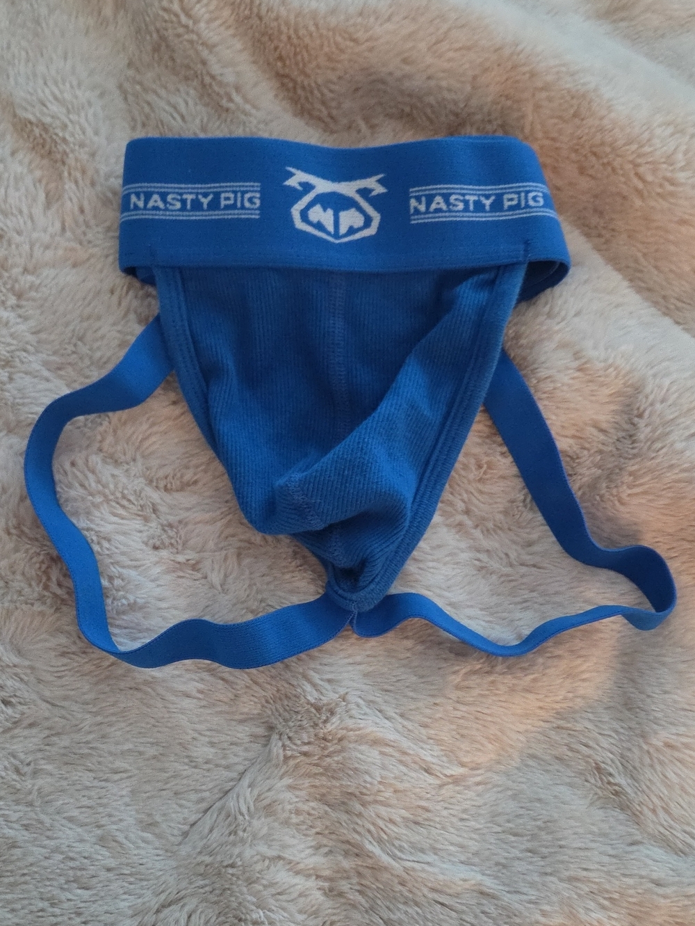 Nasty Pig Royal Blue Jockstrap with White Logo